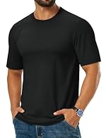 Fabric: This men’s T-shirt is made from a cotton-polyester blend. It is lightweight and stretchable, moisture-wicking and breathable, with a soft feel for all-day comfort. UPF 80+ Sun Protection: this UV shirt provides lasting defence against the sun...