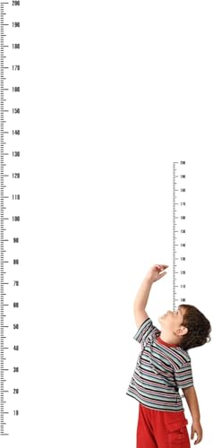 Image of Brixella Kids Growth Chart Wall Sticker - Removable Height Measurement Ruler for Children, Nursery, Bedroom & Playroom Decor | Wall Sticker (Up to 200cm)