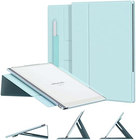 E NET-CASE Case for Remarkable 2 Tablet -Slim Lightweight Multi-Viewing Angels Book Folio Cover Remarkable 2 Case with Pen Holder (Sky Blue)