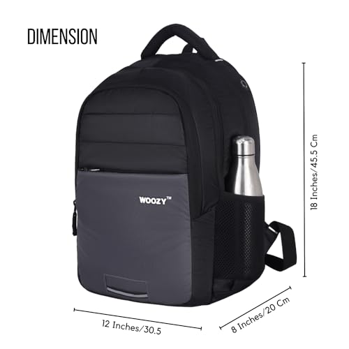 Image of Woozy Casual Laptop Backpack | Laptop Bag for Men Women Boys Girls | Office School College Teens & Students with Rain Cover (18 Inch)