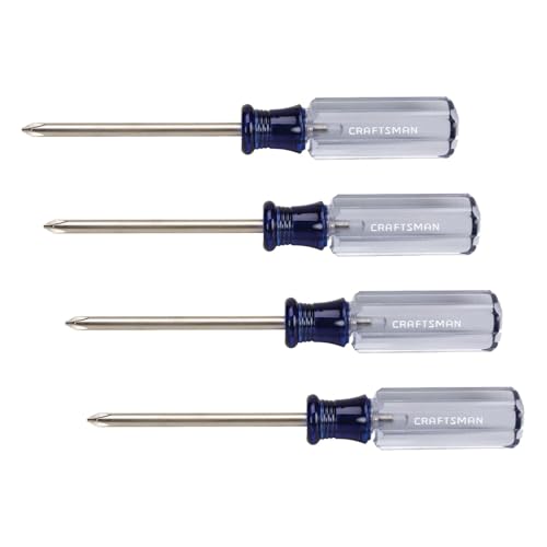 Image of CRAFTSMAN Phillips Screwdriver #1 x 3 in., Acetate Handle (CMHT65002) (Pack of 4)
