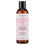 Tisserand - Restore Balance Bath Oil - Perimenopause, Menopause & Menstruation Support for Women - Rose, Clary Sage & Geranium - 100% Natural Essential Oils - 200ml