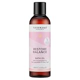 Tisserand - Restore Balance Bath Oil - Perimenopause, Menopause & Menstruation Support for Women - Rose, Clary Sage & Geranium - 100% Natural Essential Oils - 200ml