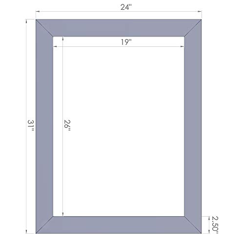 Drakestone Designs Bathroom Vanity Mirror, Modern Farmhouse, 24x31 inches - Image 2