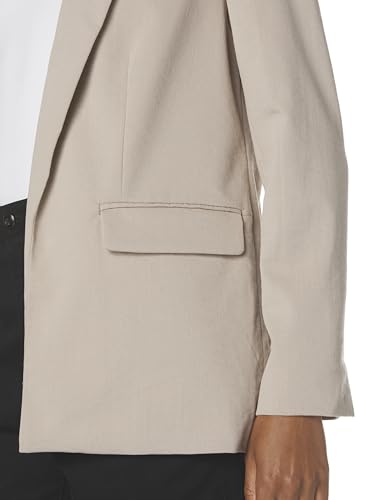 Women's Long Sleeve V Neck Twill Open Blazer3