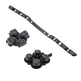 Briny River 1Set Left Right Buttons Kit Compatible with PSP2000 Game Console (Black)