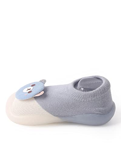 Image of ALMURAT Children's Multicolor Cute Panda Face Cotton and Silicon Rubber base Shoes Cum Socks, Antislip Soft Sole Kid's Shoes, Breathable Socks Shoes For Baby (Multicolor)