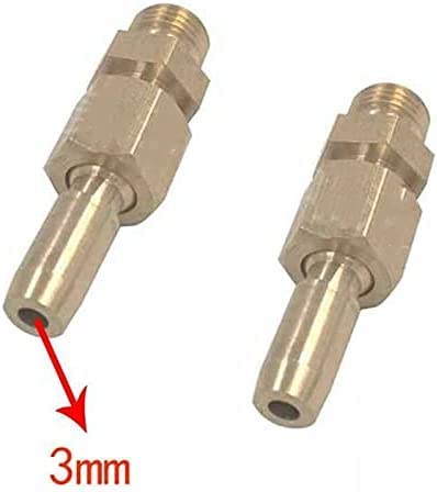 Image of MAXAIR Brass 1 /8 Inch Adjustable Fountain Nozzle - 3mm Ball Joint Jet for Water Curtain - Garden Pond Decoration (Pack of 20)