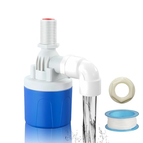 Robinet flotteur automatique pour réservoirs d'eau, raccord supérieur vanne de régulation de niveau d'eau réglable pour bassins à poissons, piscines, abreuvoirs...