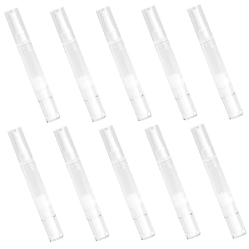 BESTYASH Dispensador De Base Líquida 10 Unidades Brillo Labial Tinte De Manos Polvos Tinte para Uñas Puntas De Labios De Menta Etiquetas Vacías Kit De Maquillaje Contenedor