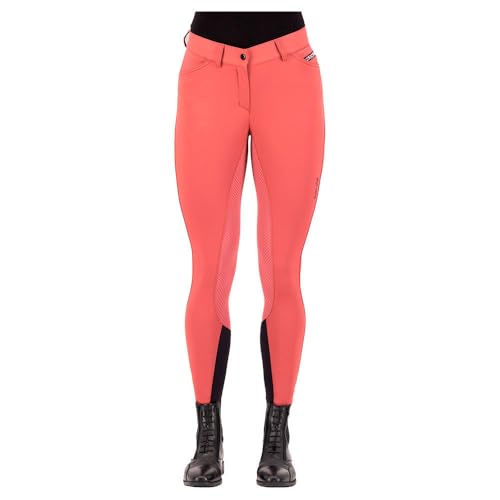 Image of EURO STAR Arista Fashion Diamond Full Grip Woman Riding Pants 46 Orange