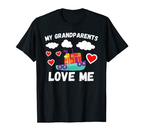 My Grandparents Love Me Boys Bateau pour petit-fils T-Shirt