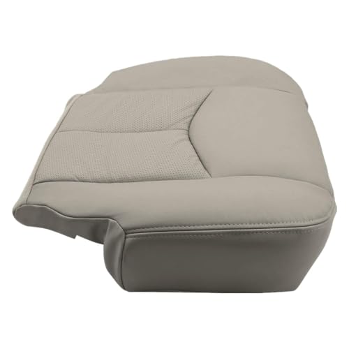Priprilod Perforated Tan 152 Microfiber Leather Driver Side Bottom Replacement Seat Cover Compatible with Cadillac Escalade EXT ESV 2003 2004 2005 2006