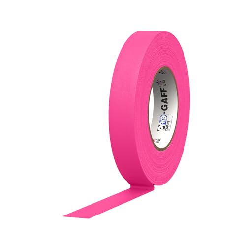 1' Width ProTapes Pro Gaff Premium Matte Cloth Gaffer's Tape With Rubber Adhesive, 50 yds Length x...