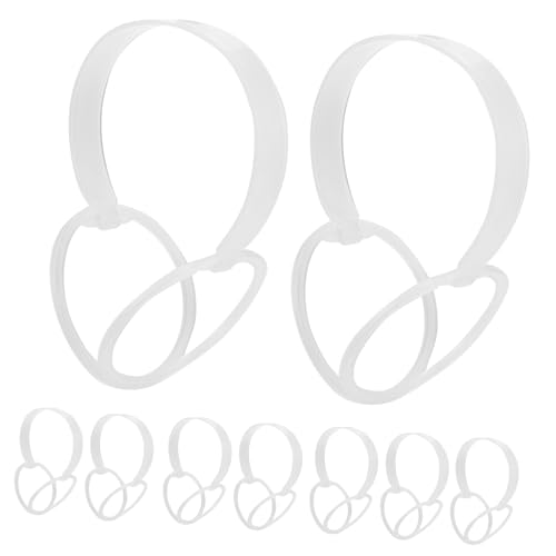 WOONEKY 10pcs DIY Earmuff Frame Shelf Plastic Making Earmuff Frame Rack Making Earmuff Frame Shelf Warm Earmuff Frame Shelf