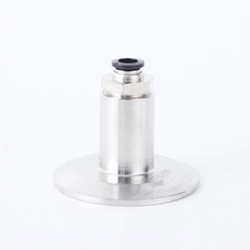 PAKMEZ Hose Tube Push In Fitting 304 Stainless Steel Ferrule Connector Pipe Fitting Fit Connector Adapter Coupling Tri Clamp(8mm Ferrule 64)