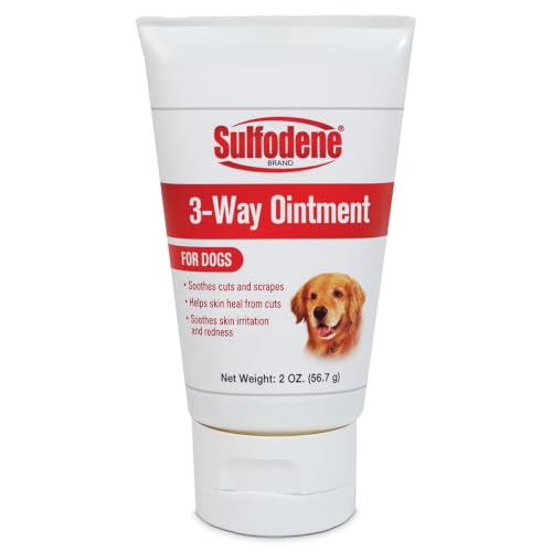 Sulfodene Wound Care 3-Way Ointment for Dogs & Puppies, Soothes Cuts, Scrapes, Skin Irritation, and...