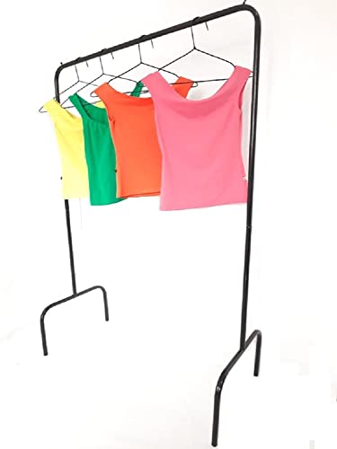 Cabideiro para roupas Arara de chão em Tubo de Aço Preto