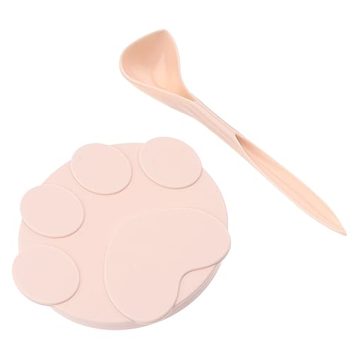 Milisten Pet Food Can Cover Sealing Lid Feeding Spoon Cat Food Can Lids and Scoop