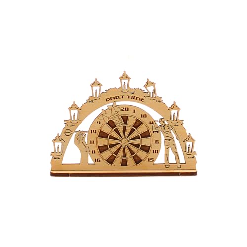 Mini Schwibbogen Auto 24 Dekohelden24 Mini Holz Schwibbogen als Dartspielergeschenk,...