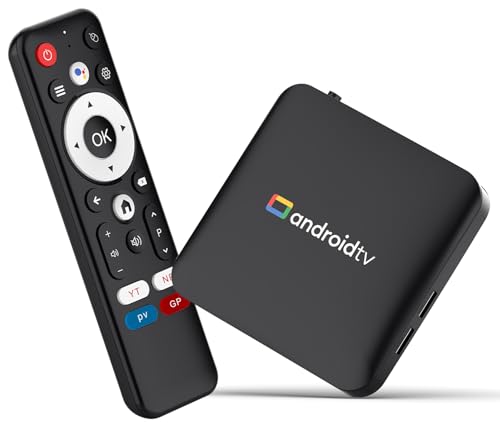 LEFFOT Android 14 TV Box, S905L3 4K Ultra HD Smart TV-Box, 2GB RAM 16GB ROM, TVBox Android con Control de Voz, 2.4G y 5G WiFi 4, BT 4.0, HDR10, 3D, Amlogic S905L3 Quad-Core Cortex-A53