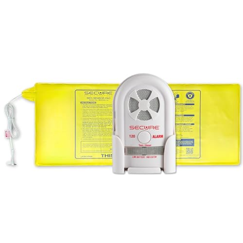 Secure Safety Solutions 14BSET-5 Bed Alarm For Elderly Adults By Secure Safety Solutions - 80-120 Db Patient Alarm Monitor & 12 Inch X 30 Inch Bed Sensor Pad thumb #8