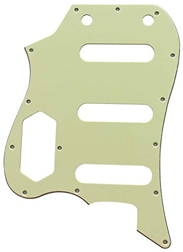 Electric Guitar Pickguard for Fender Squier Vintage Modified VI Bass Style (3 Ply Vintage Green)