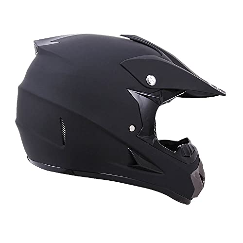 Oumurs Adult Dirt Bike Helmet Atv Helmet With Goggles Gloves & Mask Adjustable Sun Visor Dot/Fmvss-218 Motorcycle Adult Atv Helmet Off-Road Motocross Downhill Moped Mx Bmx For Unisex-Adult-Black, Xl #TOP7