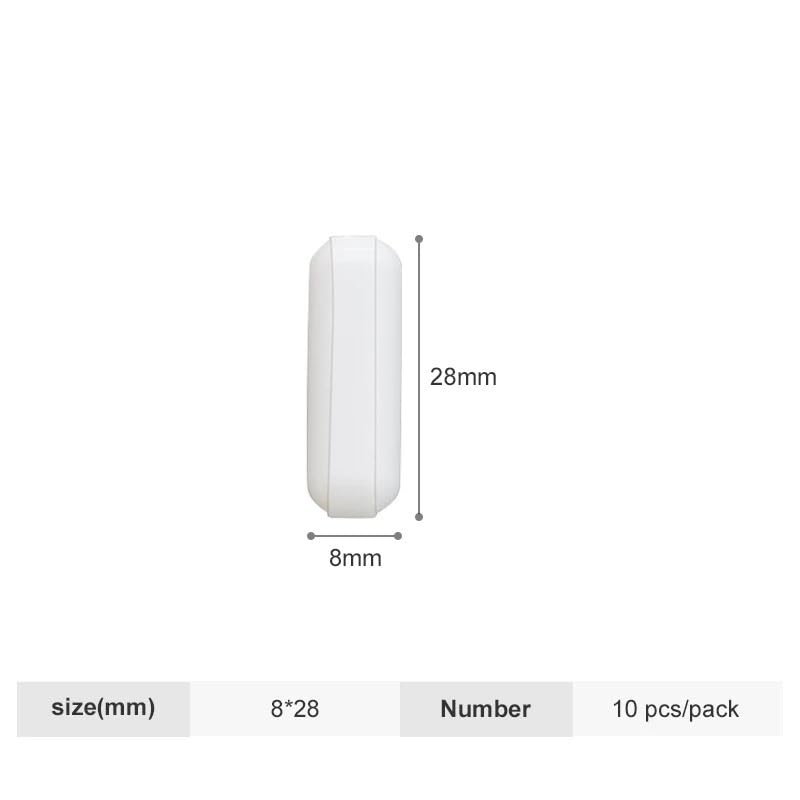 10 Stück Magnetrührer, Mixer, Rührstab, Größe 10 mm, 15 mm, 20 mm, 25 mm, 28 mm, 30 mm, 35 mm, PTFE-Rührstab, magnetischer Laborstab(28mm 10pcs)