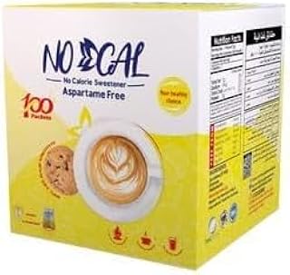 محلي بديل سكر بدون سعرات حرارية وبدون سكر للنظام الغذائي 100 كيس_ الواحد يكافيء ملعقتين من العهد نيو