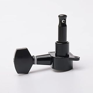Lotmusic Lot de 6 chevilles pour guitare électrique droite Noir – Image 5