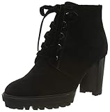 Perfekte Passform HÖGL Damen Retro Stiefeletten, Schwarz (Schwarz 0100), 40 EU