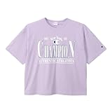 [チャンピオン] Tシャツ キッズ 半袖 丸首 綿100% ラメ入りラバープリント グラフィックロゴプリント ショートスリーブTシャツ ｶﾞｰﾙｽﾞｶｼﾞｭｱﾙ CK-Z329-225-110