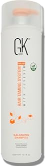 GK HAIR Balancing Shampoo Repairs Dry Damage For Oily Flaky Itchy Scalp Thinning Removes Impurities Deep Cleansing Natural Moisture Keratin Treatment Sulfate Parabem Free All Hair Types - 33.8 Ounce