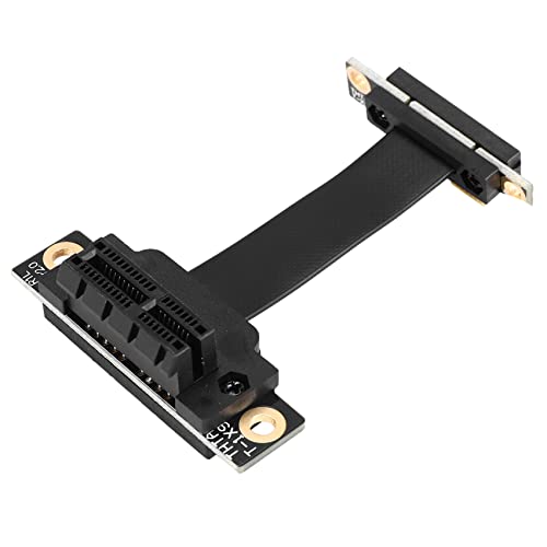 Cucioki PCIE X1 Riser Cable Dual 90 Degree Right Angle PCIe 3.0 X1 to X1 Extension Cable 8Gbps PCI Express 1X Riser Card - 5CM - Image 2