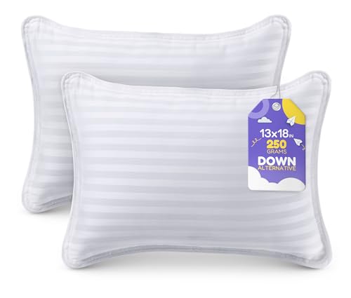 Utopia Bedding Toddler Pillow (White, 2 Pack), 13x18 Pillows for