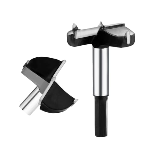 hsawbit Forstner Drill Bit 35mm Hinge Cutter Carbide Tipped Forstner Bit for Kitchen Cupboard Hinges, Hard Wood Hole Saw Woodworking Drilling Hinge Drill Bit