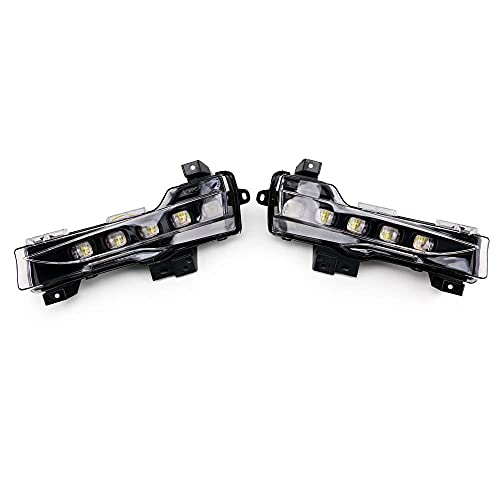 Speedpark For Tesla Model 3 Accessories Dual Color Oem Led White Drl Daytime Running Light+Amber Dynamic Sequential Turn Signal/Clearance Lamp/Fog Light Fit 2017-2021(2Pcs) #TOP1