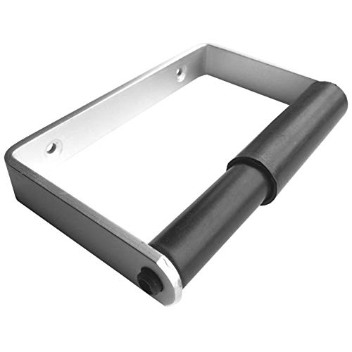 Linxu00ae Toilet Paper Roll Holder, Black Spring Loaded Spindle, Wall Mounted, 135mm, Satin Anodised Aluminum Body, Pack of 1