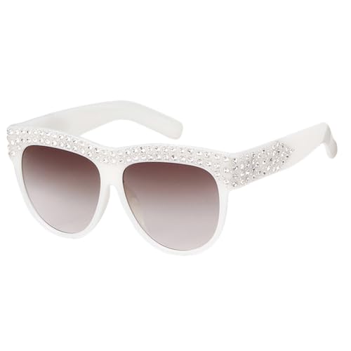 Lunettes de soleil oversized MUTYNE strass pour grand confort