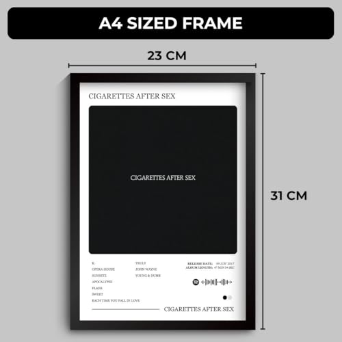 Image of Funk You Store Cigarettes After Sex A4 Poster | Framed A4 Size | Framed A4 Cigarettes After Sex Posters of Apocalypse, Affection & more for Wall, Bedroom, Living room (F 131)