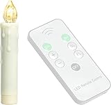 SIKORA E11 batteriebetriebene LED Kerze und Fernbedienung zum selbst Zusammenstellen, Farbe:LED Kerze