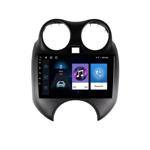 Autoradio Android da 9 per Nissan March MICRA 2010-2013, CarPlay, Bluetooth, navigazione GPS, WiFi, USB, SWC, FM, X7 6G+128G, impianto stereo con telecamera posteriore