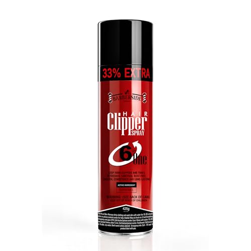 ican Barber Side London Clipper Spray For Hair Clippers Disinfectant/Lubricates/Anti-rust Formula 500ml Improved Formula.