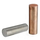 Copper Rod 4' Length x 3/4' Diameter - Bare Copper-Zinc Alloy Metal Bar for Science Experiments, DIY Crafts...