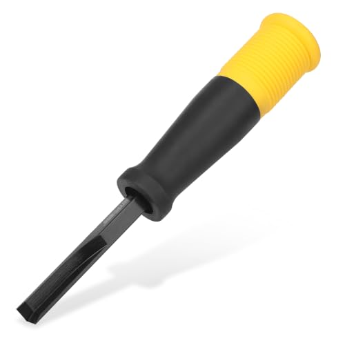 HURRICANE 8mm Corner Chisel 90 Square Mortise Chisel for Door Hinges Strike Plates & Cabinetry Right Angle Wood Chisel with Metal Strike Cap & Ergonomic Grip
