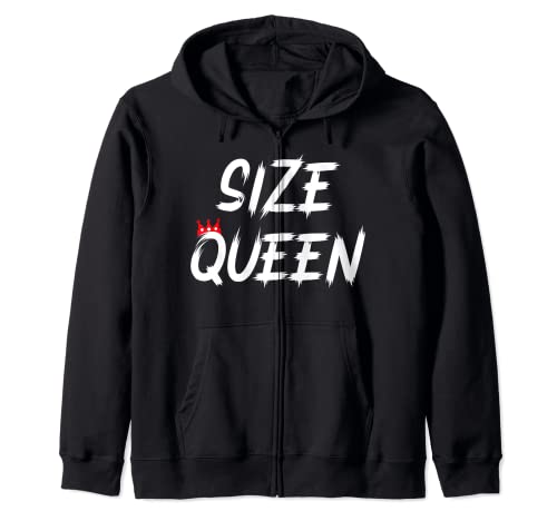 Taille Queen, Size Matters, Hotwife Cuckold, Queen of Spades Sweat à Capuche Cover