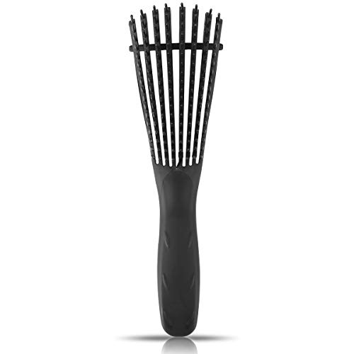 SunshineFace Tangle Hair Brush - Detangler Brush for 3a to 4c Afro Textured Kinky, Coily, Curly, Long, Thick Hair
