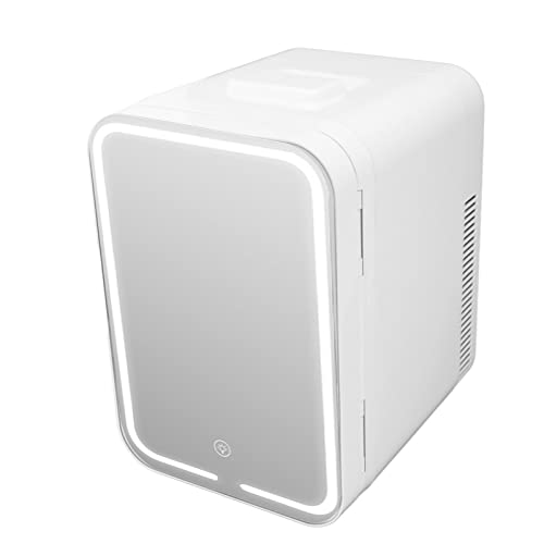 Geladeira Portátil de Beleza, Mini Geladeira Portátil de Aquecimento e Refrigeração para Cuidados Co