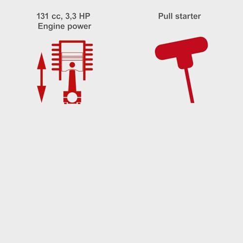 Scheppach MP132-42 Compact Petrol Lawn Mower | 42 cm Cutting Width | Lightweight & Maneuverable | 45L Grass Bag | Easy Clean & Storage - 6